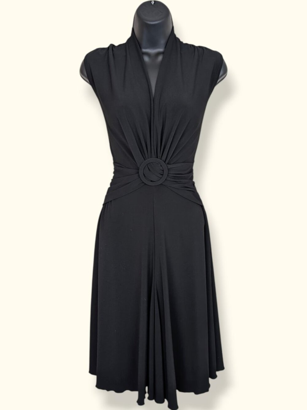 🍁Vintage Jessica Black Front Wrap Dress